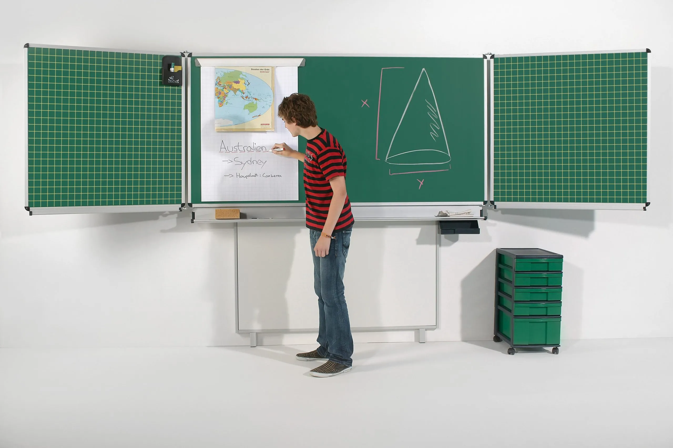 Conen Höhenverstellbare Federzugtafel, mit oder ohne Bodenabstützung