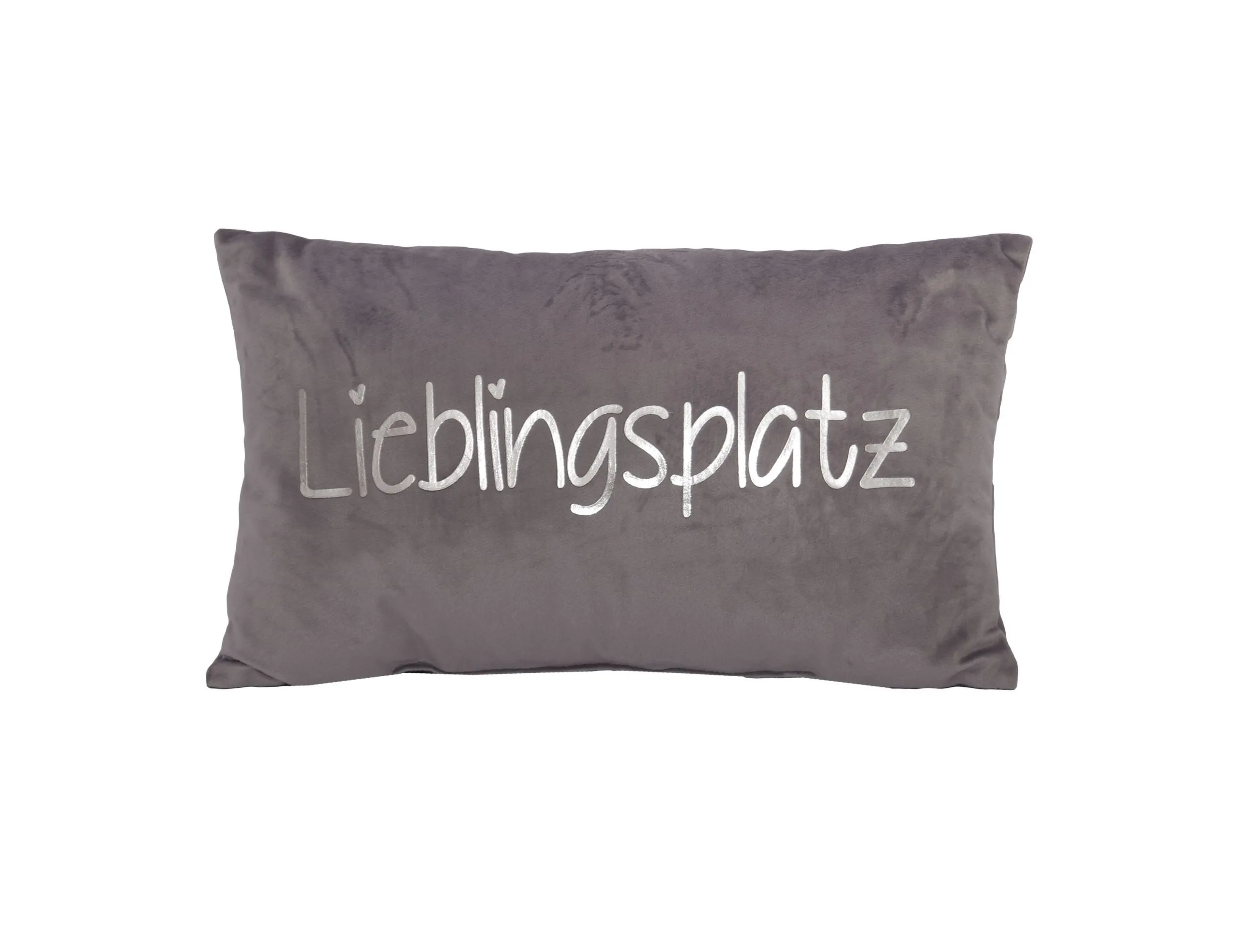 Kissen LIEBLINGSPLATZ silber 186846