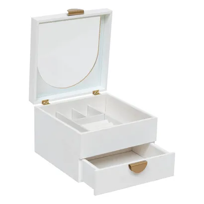 Schmuckkästchen Wild , Holz, Weiß, 20x20 cm