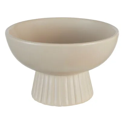 Schale Chaya , Keramik, Beige, D. 22 cm