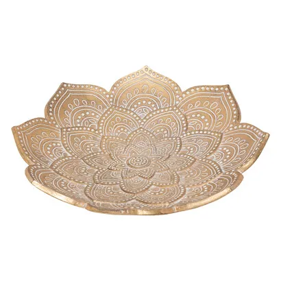 Schale Oasis , Harz, Gold, D. 29,5 cm