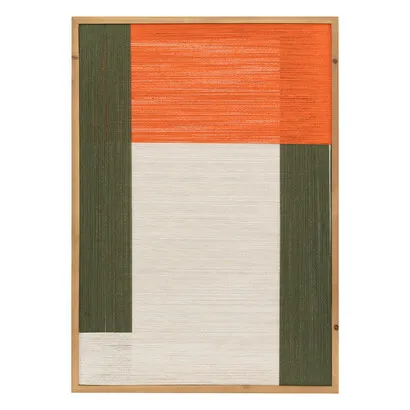 Wanddekoration Tissia , Orange, 50x70 cm