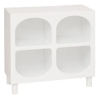 Regal mit 4 Fächern Tara , Weiß, 76x70x32