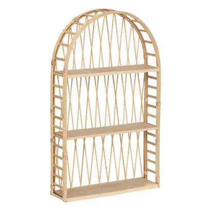 Wandregal Anahi , Bambus, Beige, 74x45 cm