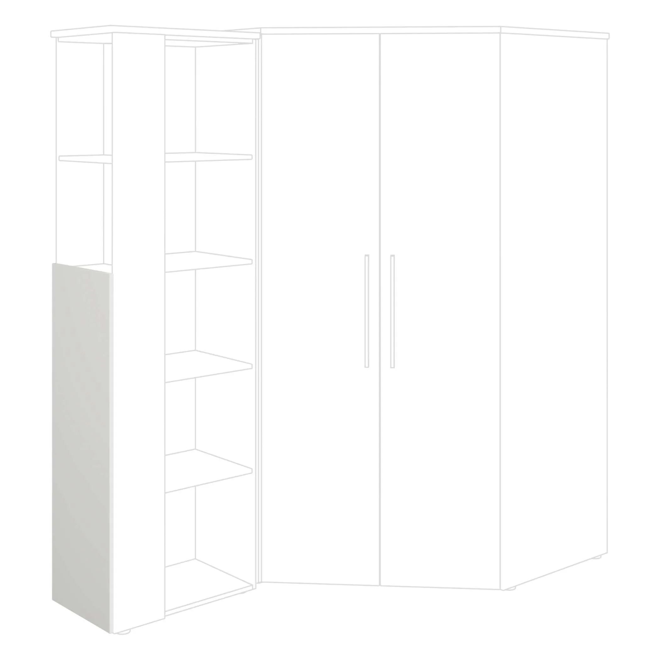 Eckregaltür PAIDI OSCAR 459484