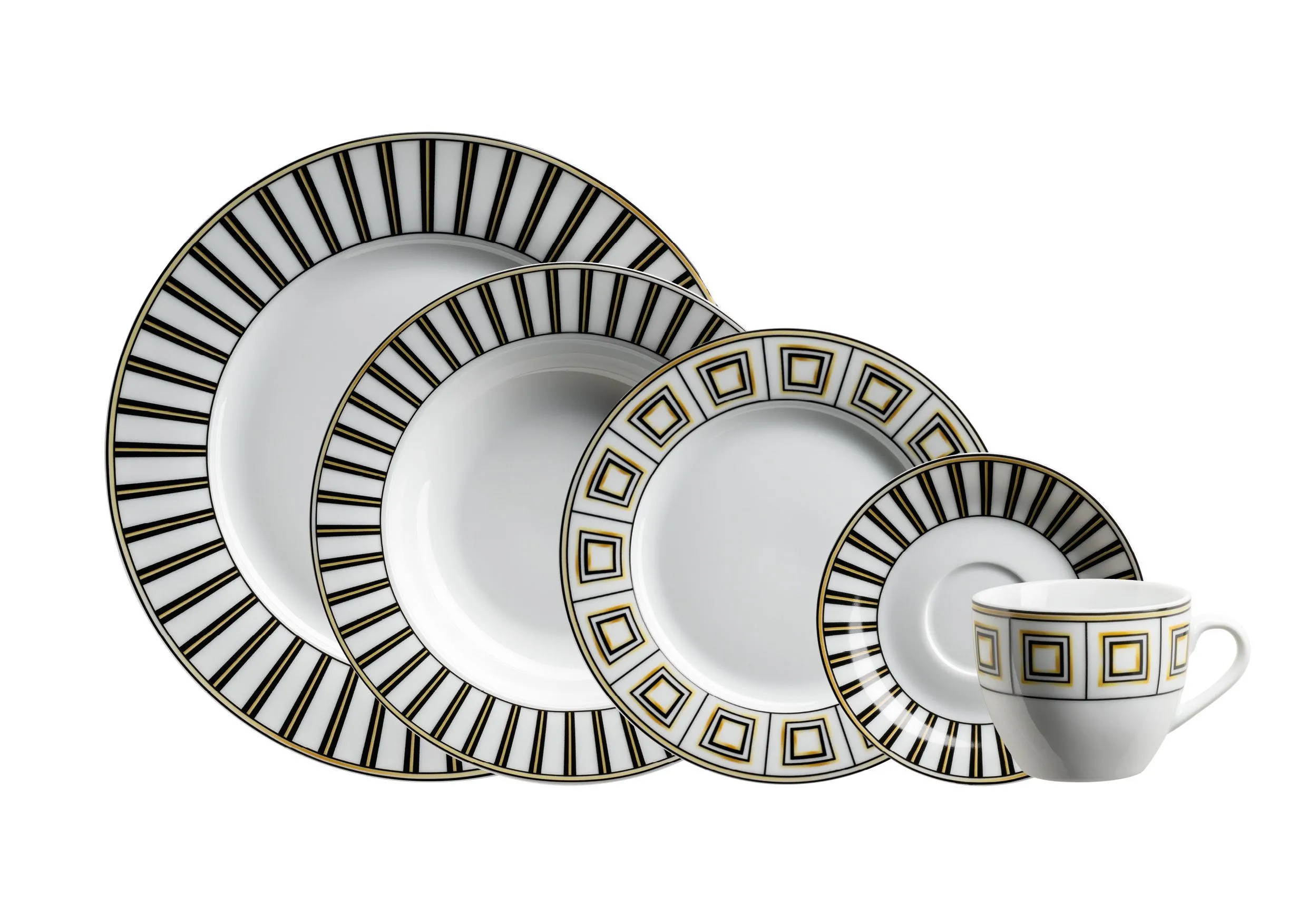 Komplettgeschirr GOLDEN GRACE 460664