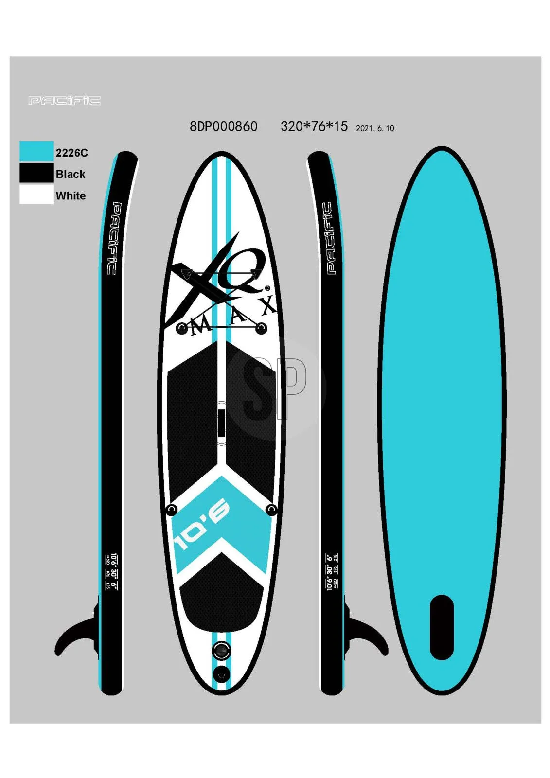 Standup Paddle BOARD blau 472715