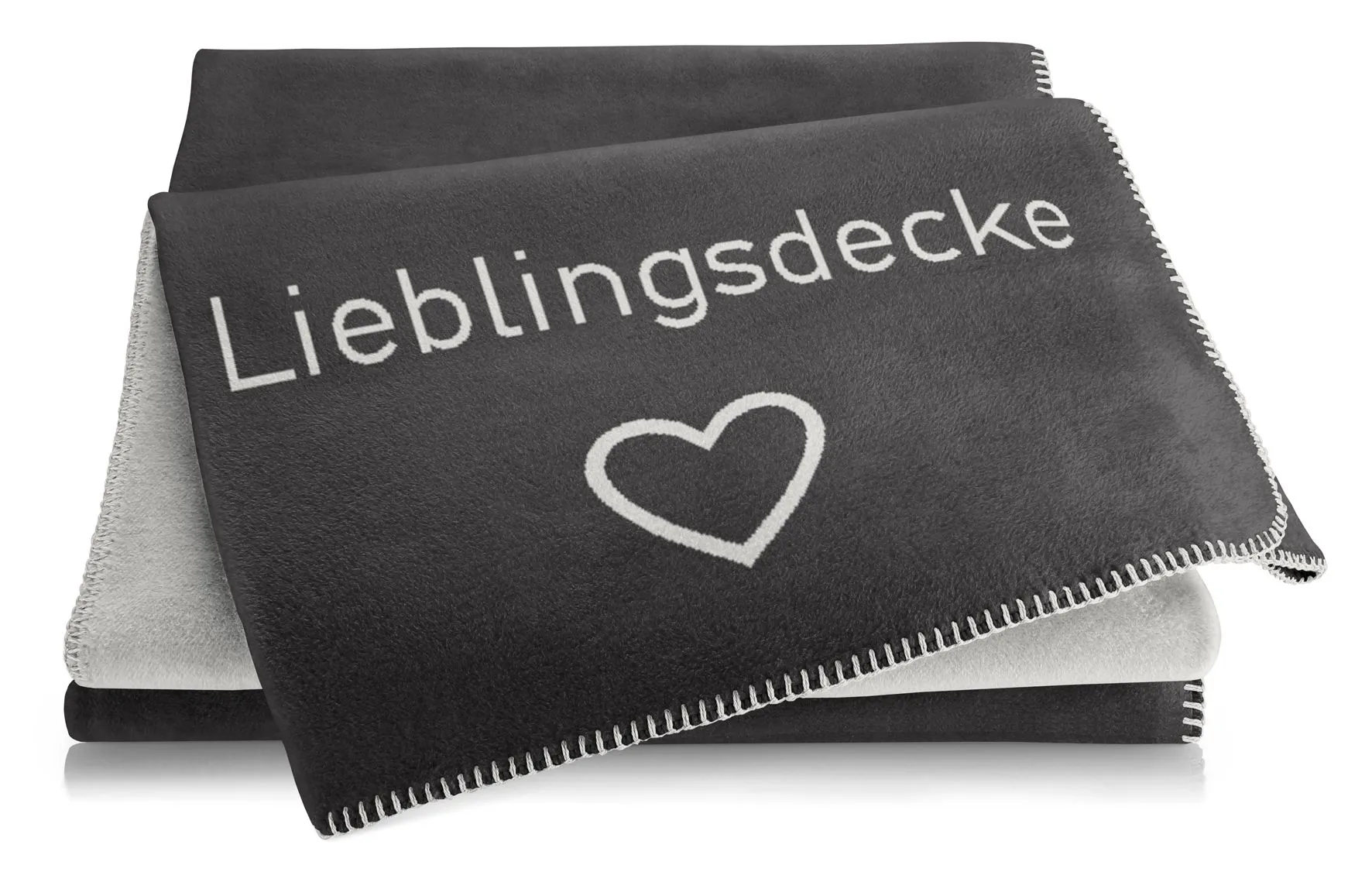 Decke LIEBLINGSDECKE anthrazit 552139