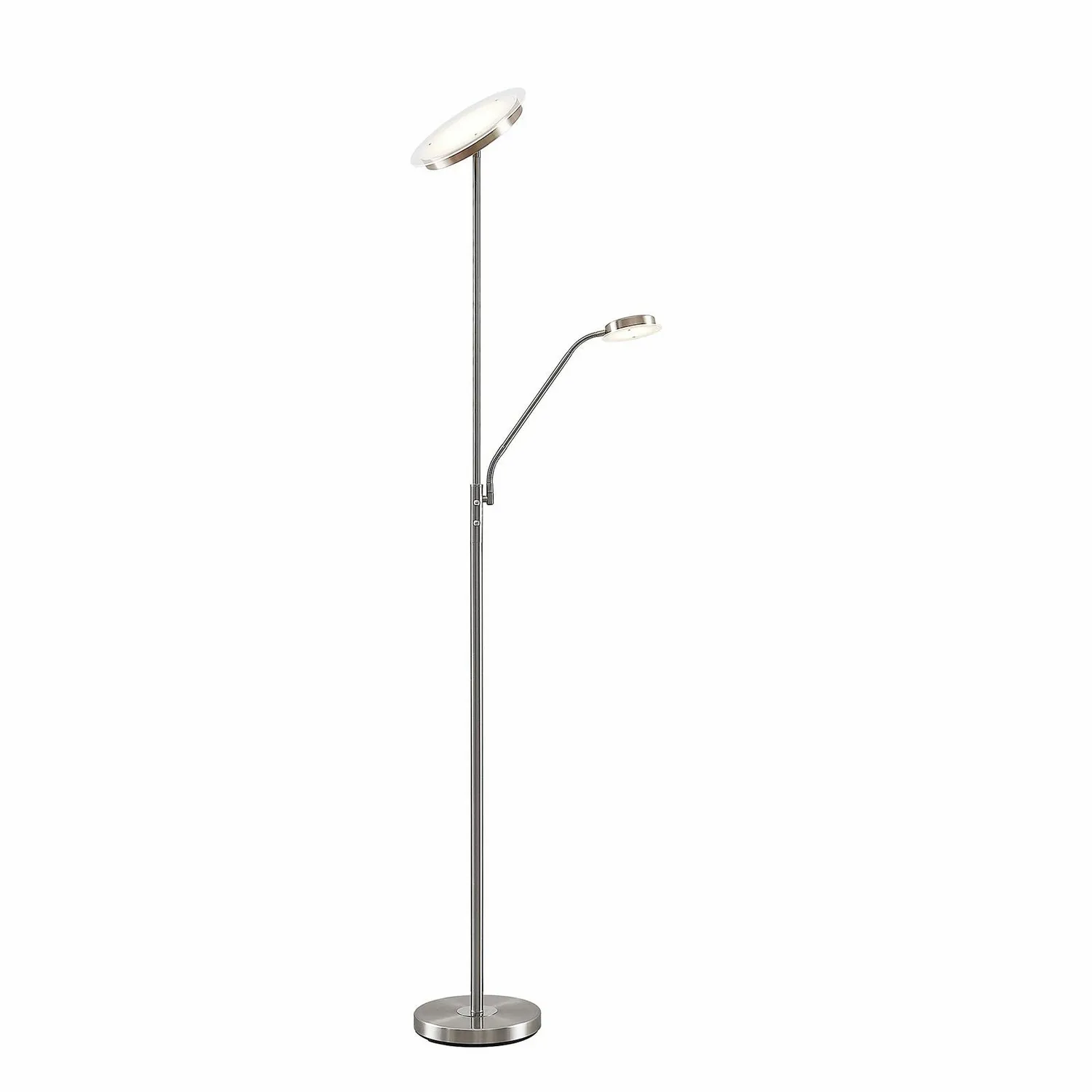 Lindby Sumani Led Stehleuchte Standleuchte Stehlampe Standlampe Led Rund Nickel B-Ware