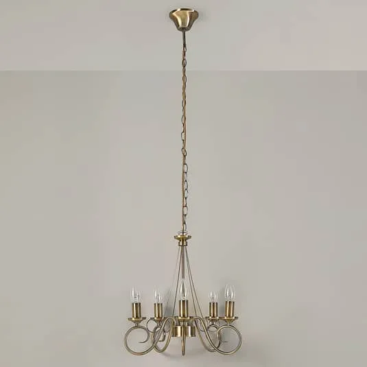 Lindby Kronleuchter Marnia Deckenlampe Pendelleuchte Hängeleuchte 5 Flammig E14 B-Ware