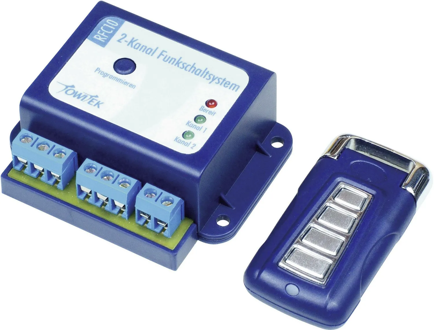 Towi Tek Funkschaltsystem Inkl. Handsender Reichweite Max Im Freifeld 50m 12 V/Dc B-Ware