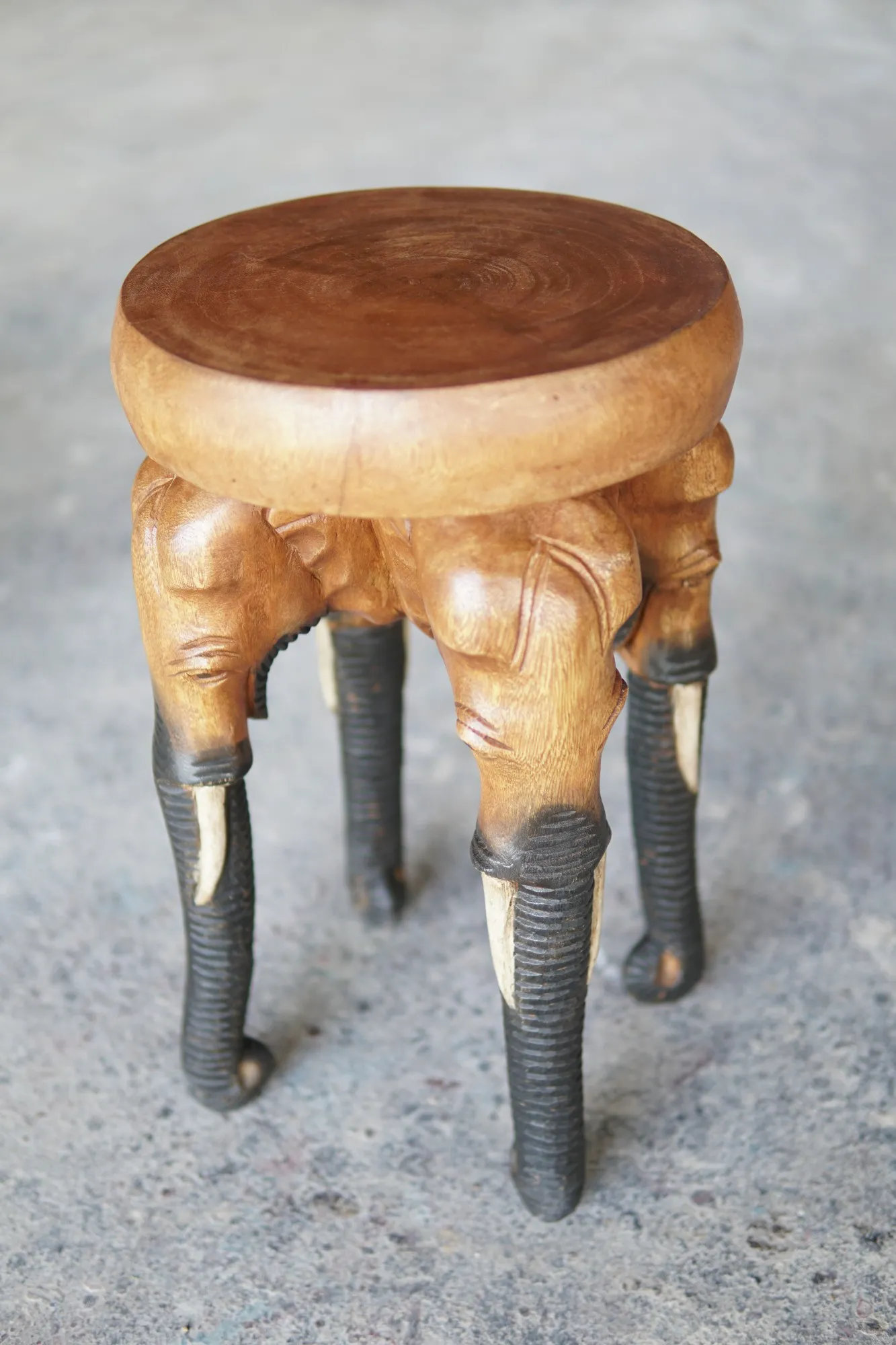 Hocker Elefant, natur, H 52 cm