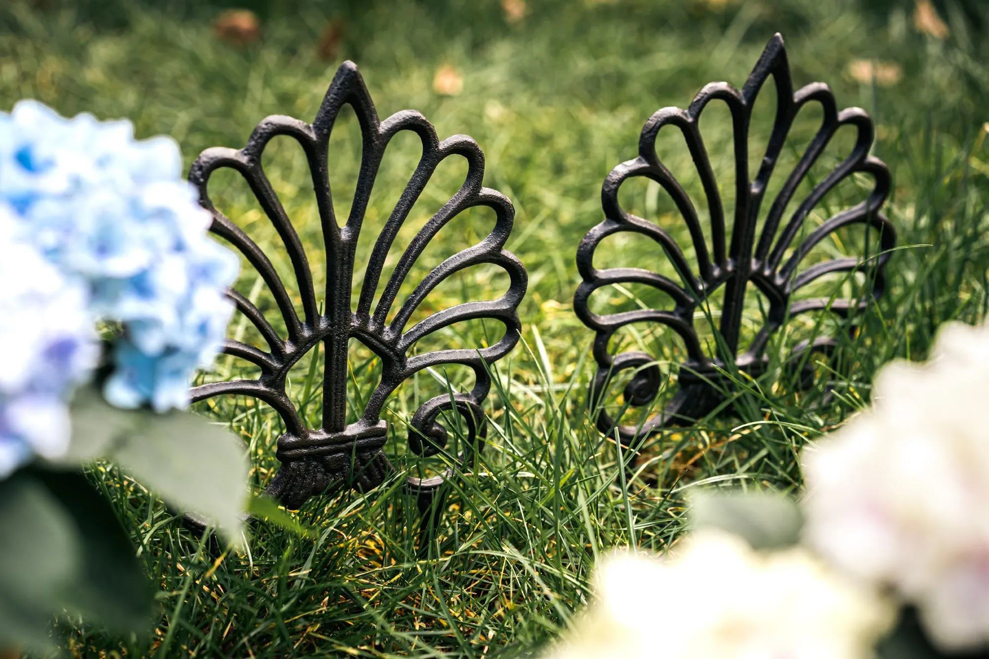 Beetabgrenzer 'Lisette', Gusseisen, B 20 cm, H 32 cm