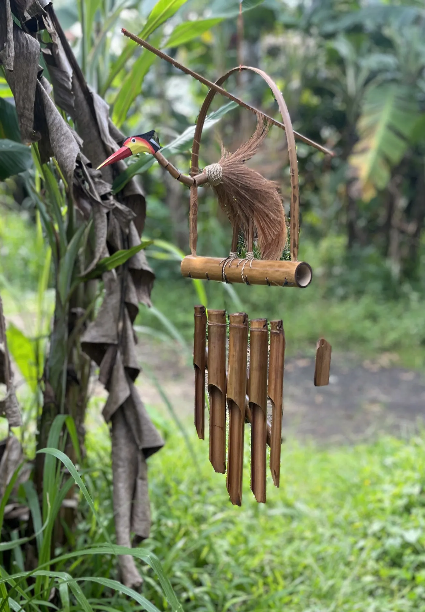 Windspiel 'Vogel', L 14 cm, B 32 cm, H 38 cm