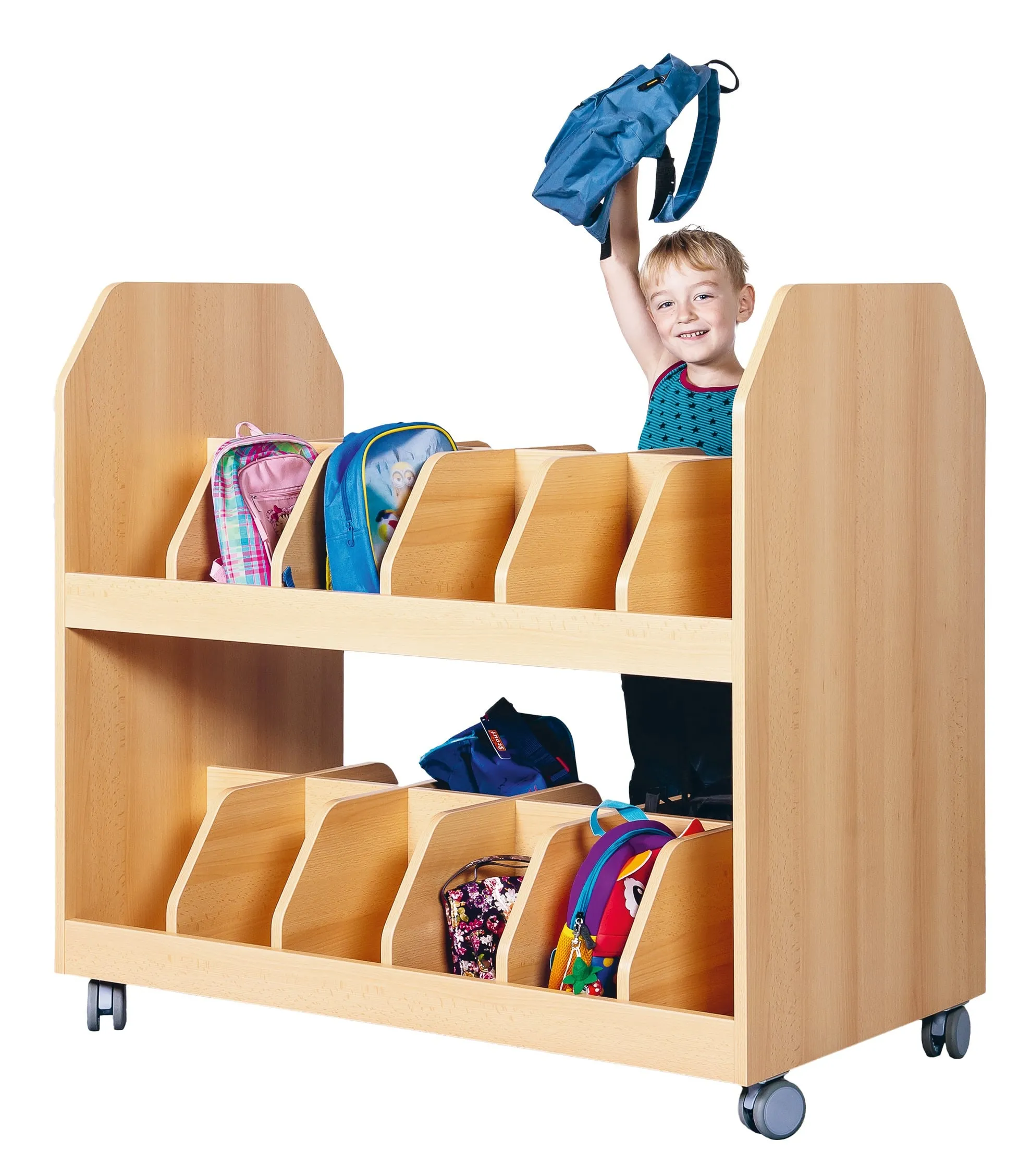 Garderobenwagen für 24 Taschen