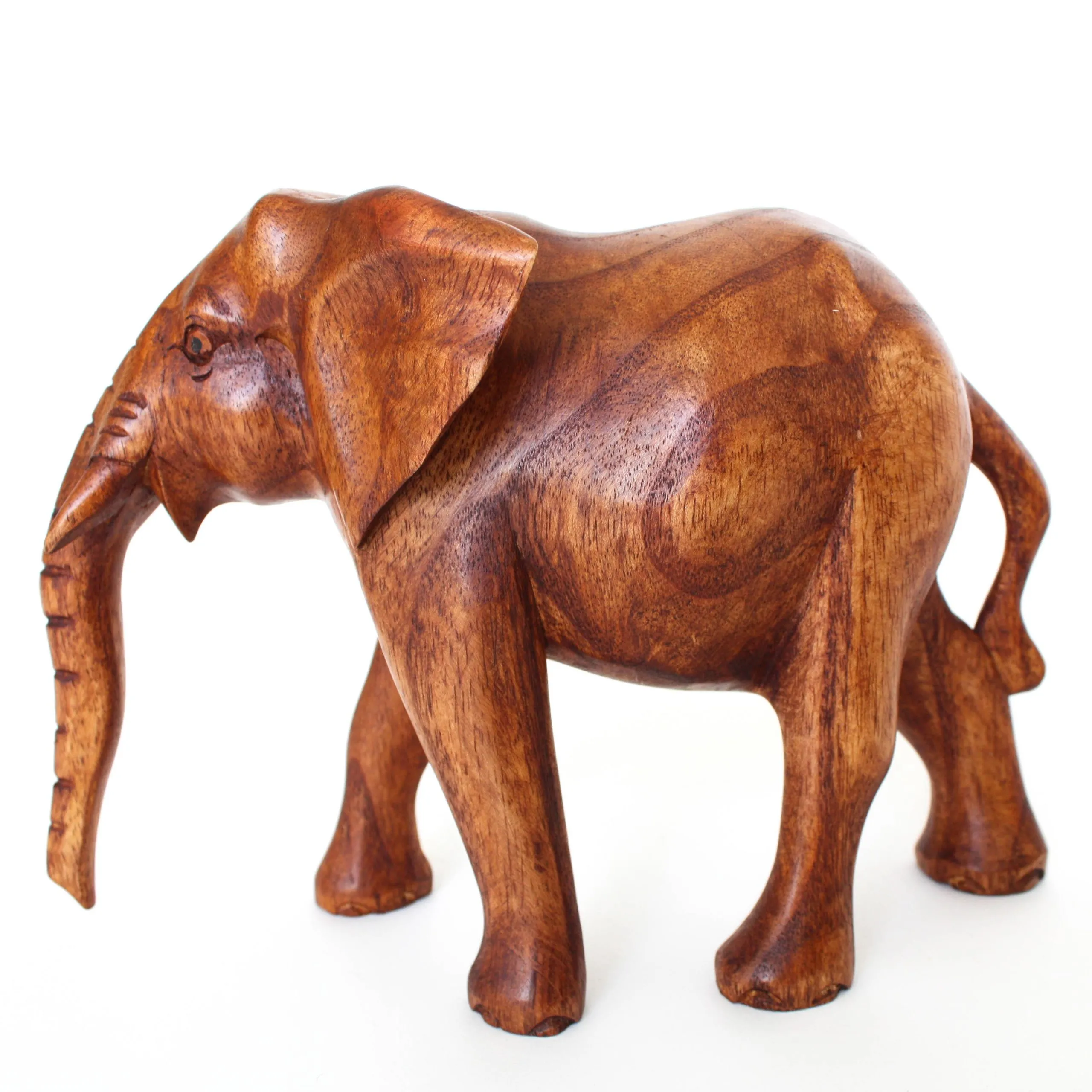 Holz-Figur 'Elefant', braun, L 26 cm, B 12 cm, H 18 cm