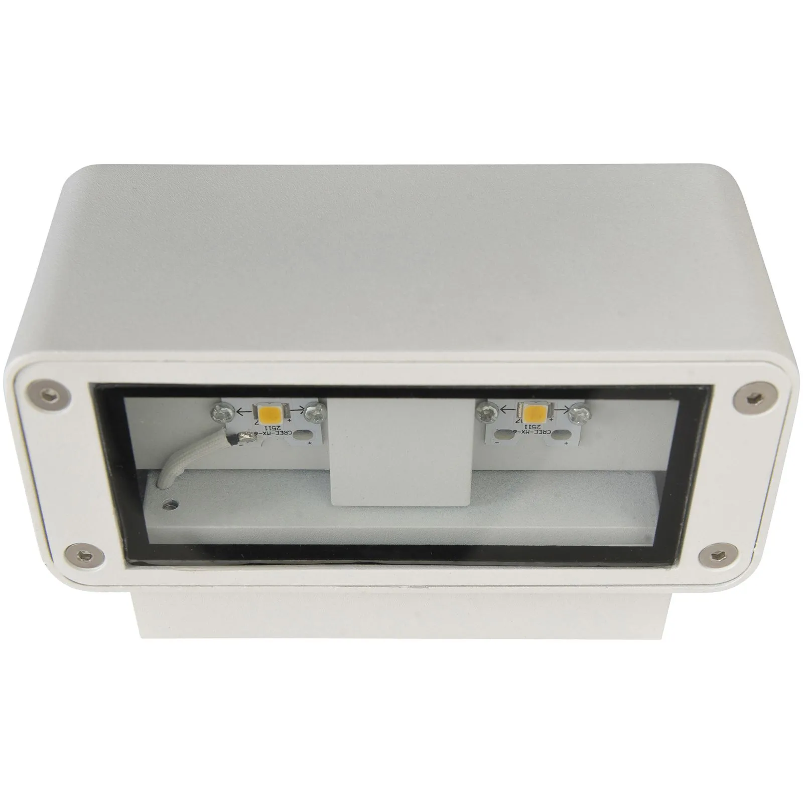 Außenwandleuchte LED Wandleuchte Außen Wandlampe Wandstrahler Weiß 1153823