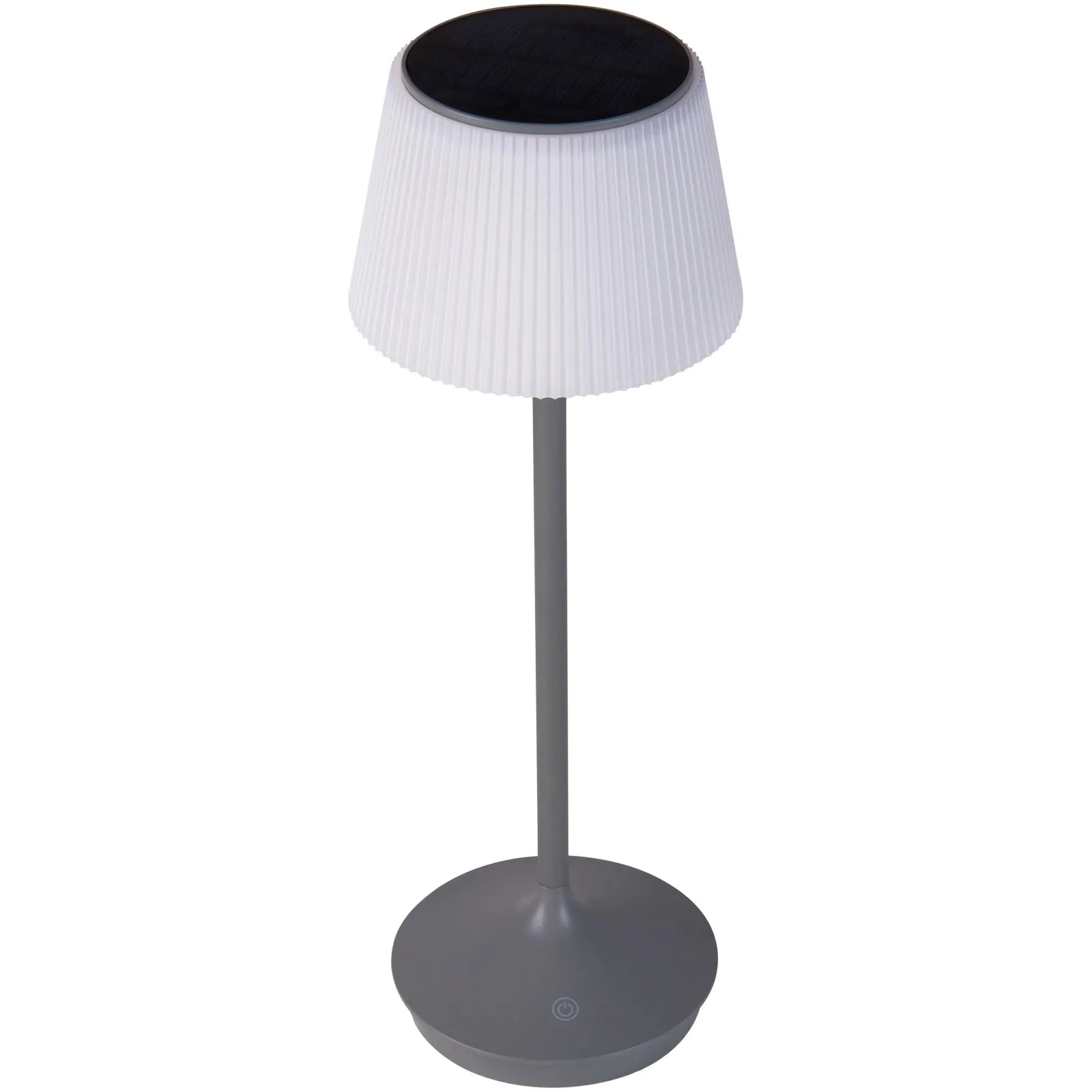 Tischlampe kabellos Outdoor Solar Tischleuchte Dimmbar Solarleuchte Grau 5310716