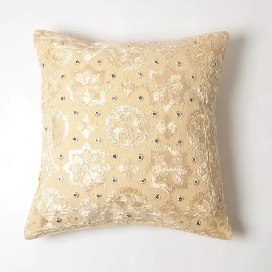 Kissenhülle, beige, L 40 cm, B 40 cm