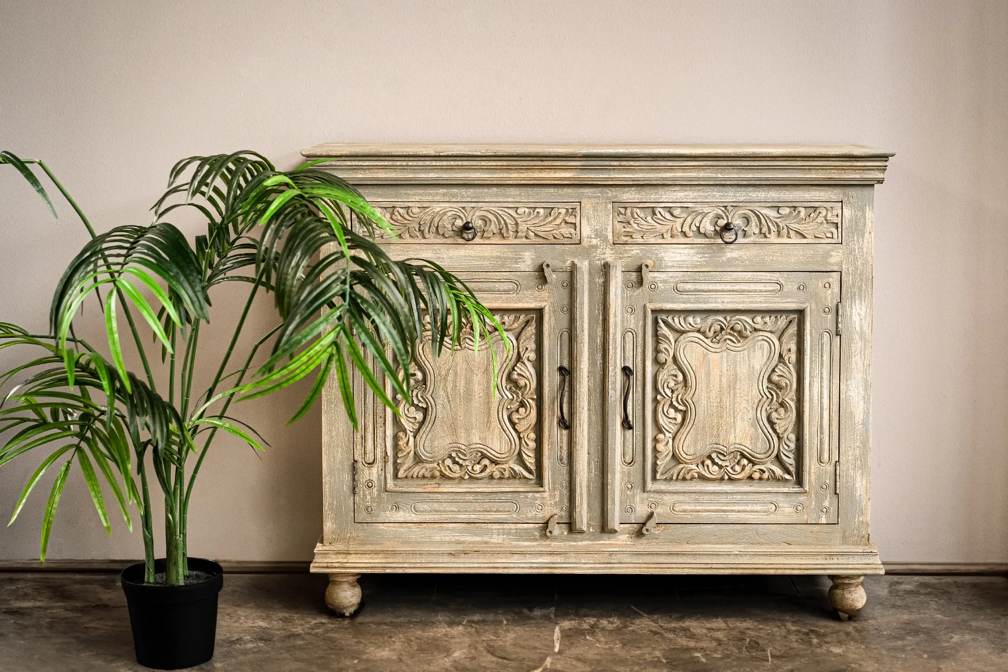 Sideboard 'Udaipur', vintage, T 45 cm, B 140 cm, H 112 cm