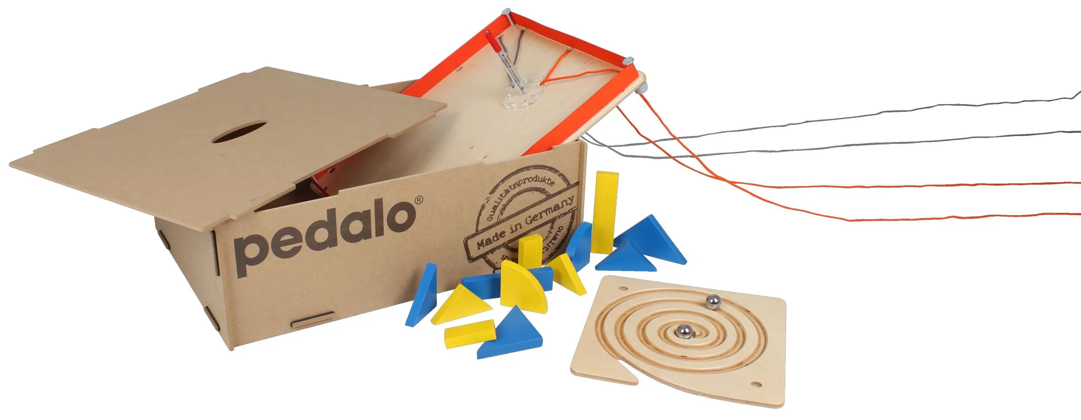 Pedalo Teamspiel-Box "DREI", Teambuilding Spiele für 2 bis 16 Personen