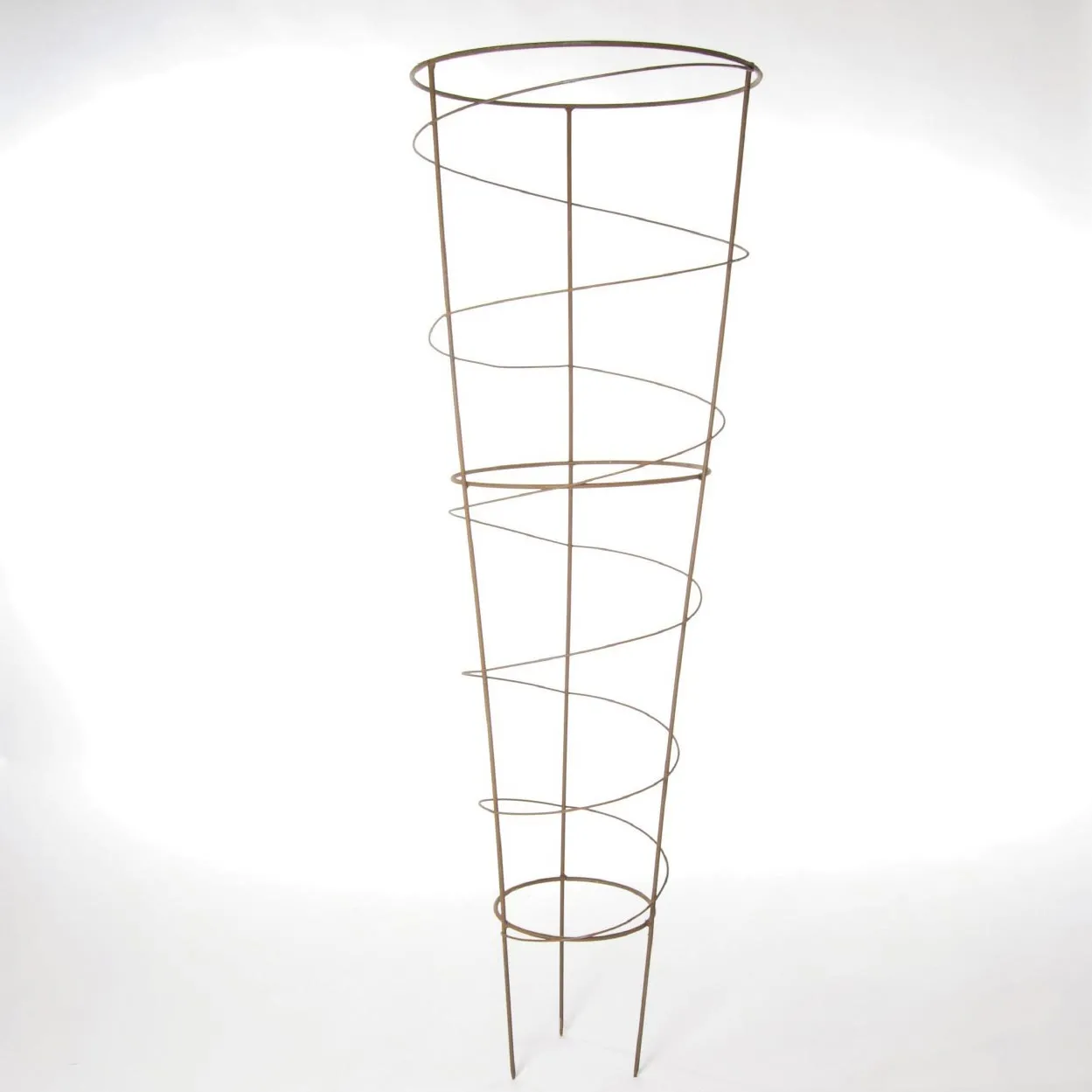 Rankkegel 'Trémie', antik-braun, H 150 cm, Ø 50 cm