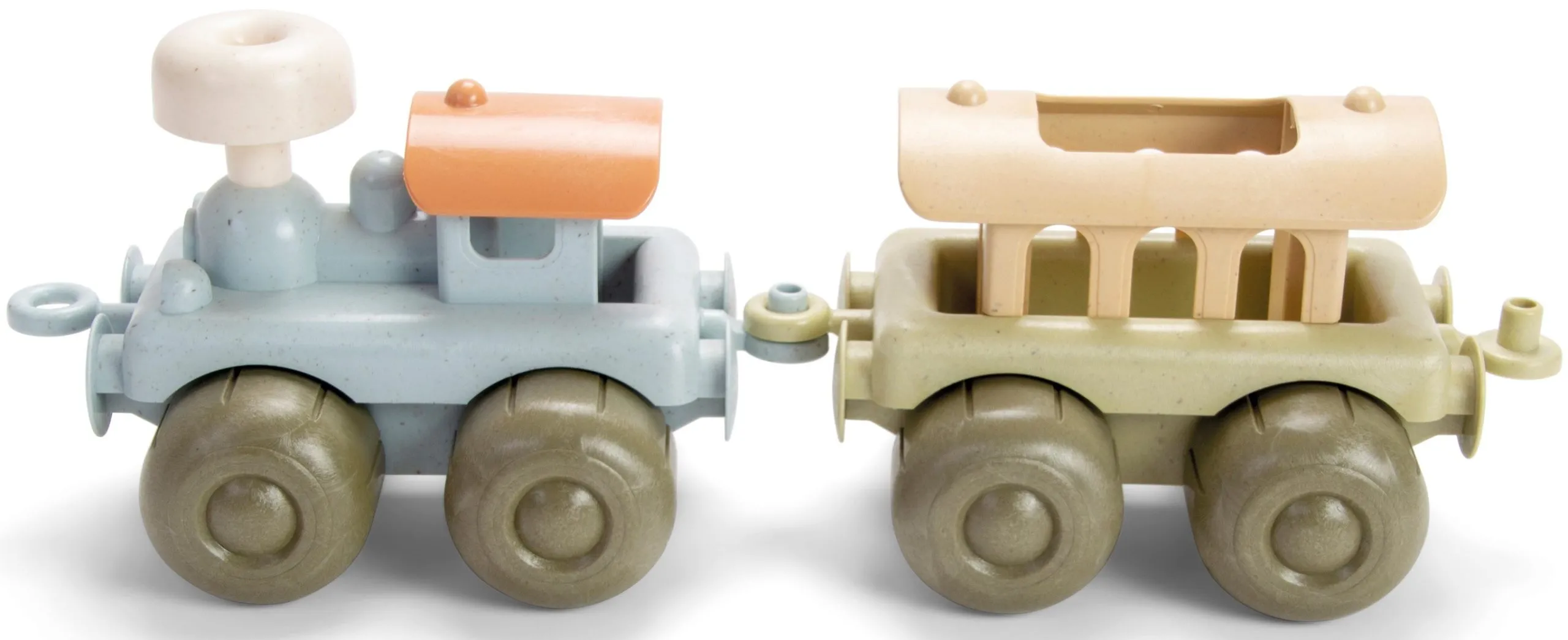 dantoy BIO PLAST Spielzeug Zug und Anhänger im Set