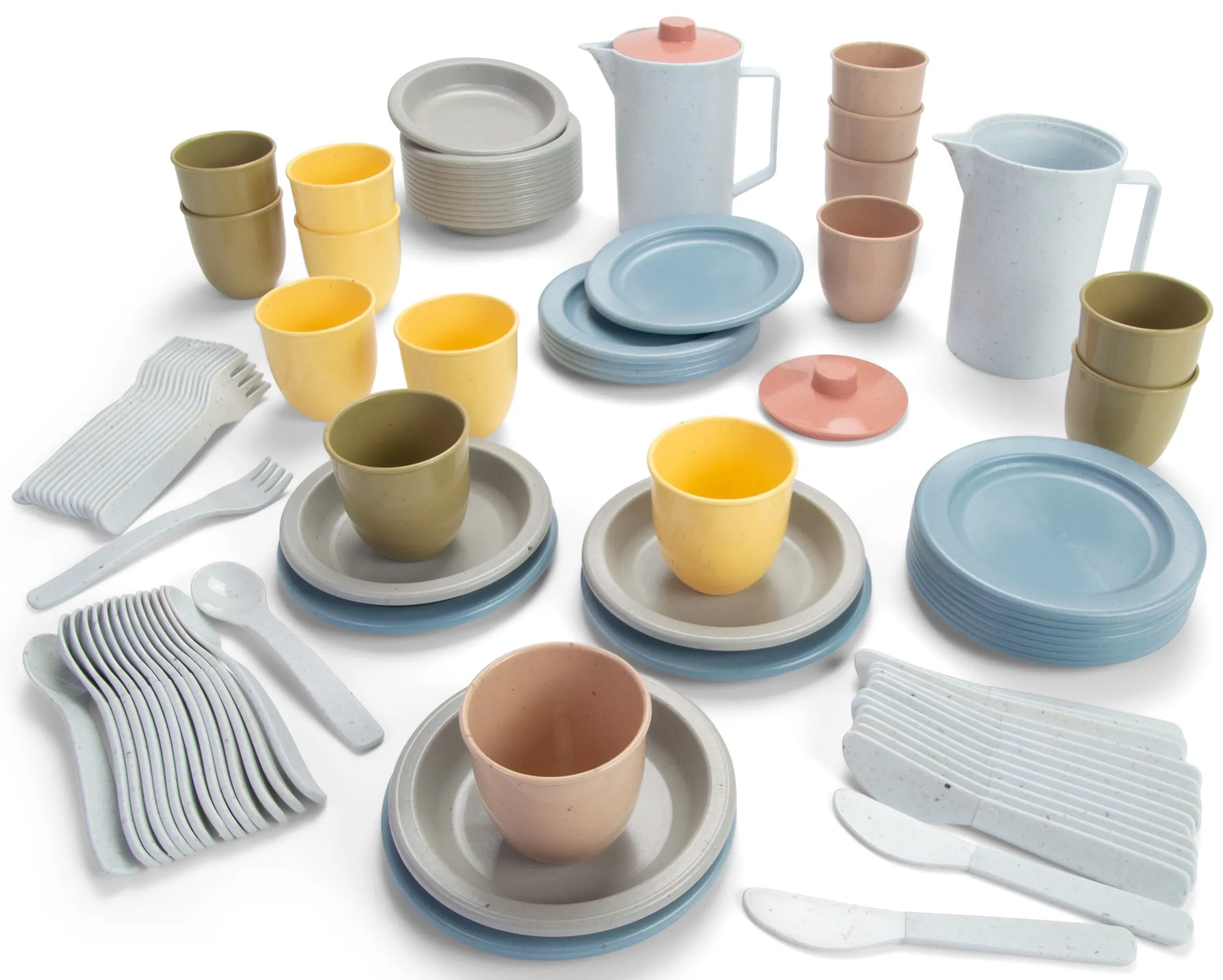 dantoy tiny BIO Kinder Geschirr 94-teilig