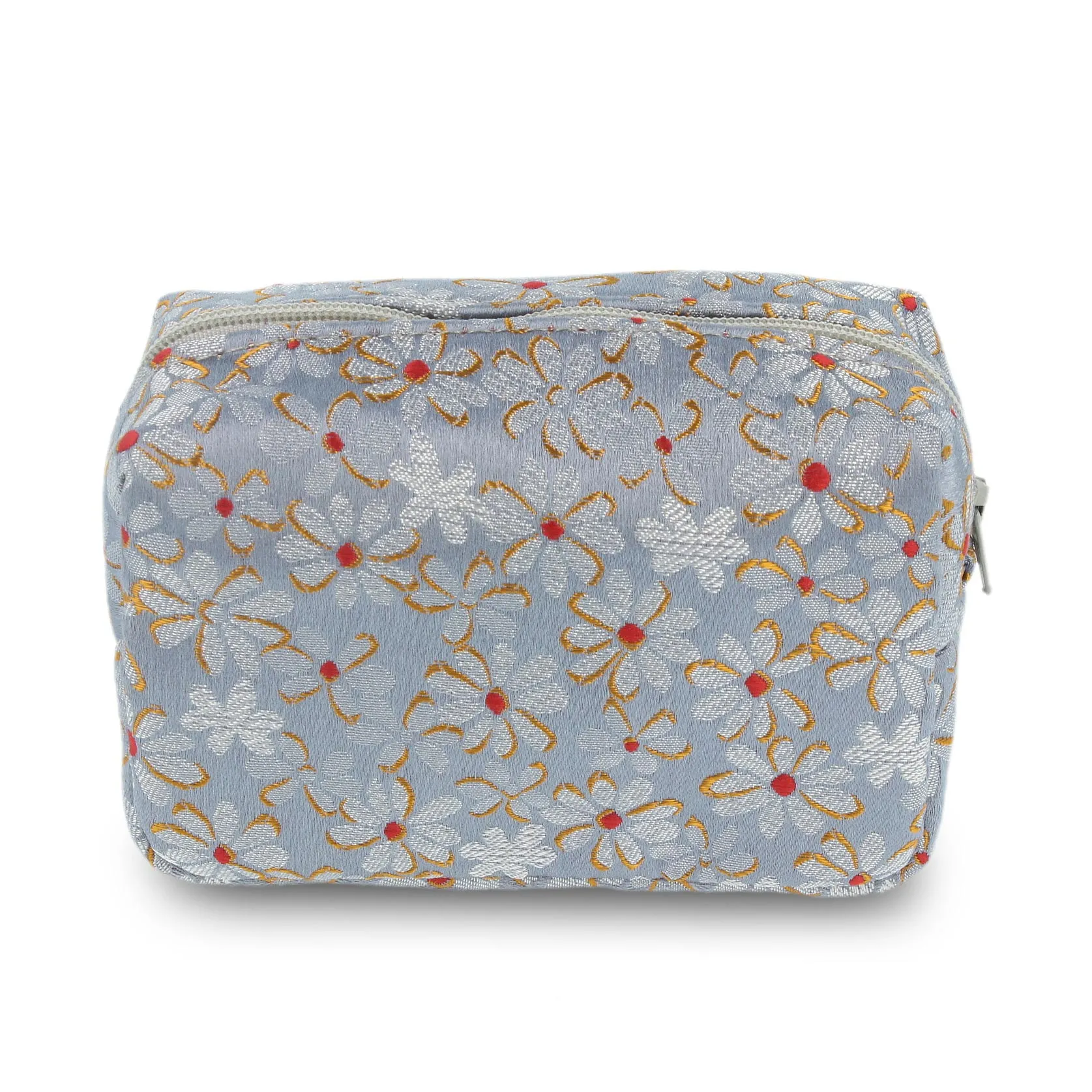 Kosmetiketui, hellgrau, L 5,5 cm, B 12 cm, H 7 cm