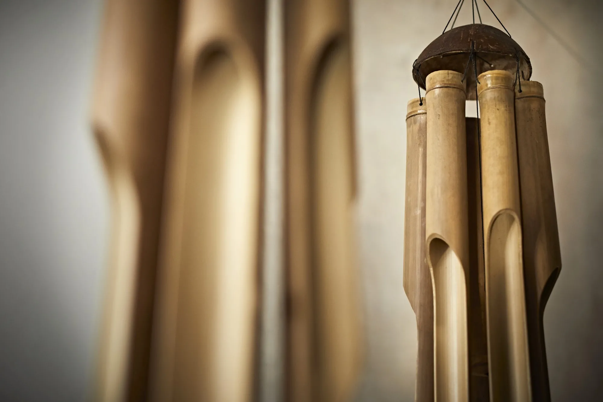 Windspiel aus Bambus, H 50 cm, Ø 15 cm