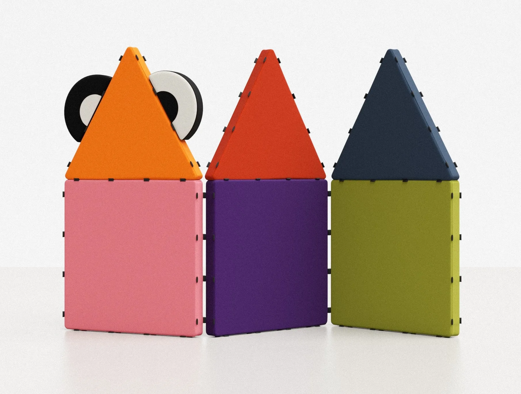 Tukluk Set aus 8 Tukluks “Rainbow” Pro, magnetische Spielmatten