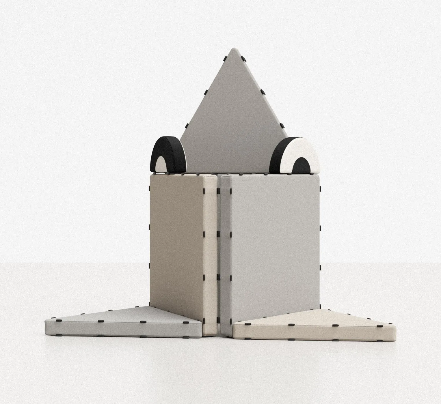 Tukluk Set aus 8 Tukluks “Mountain” Pro, magnetische Spielmatten