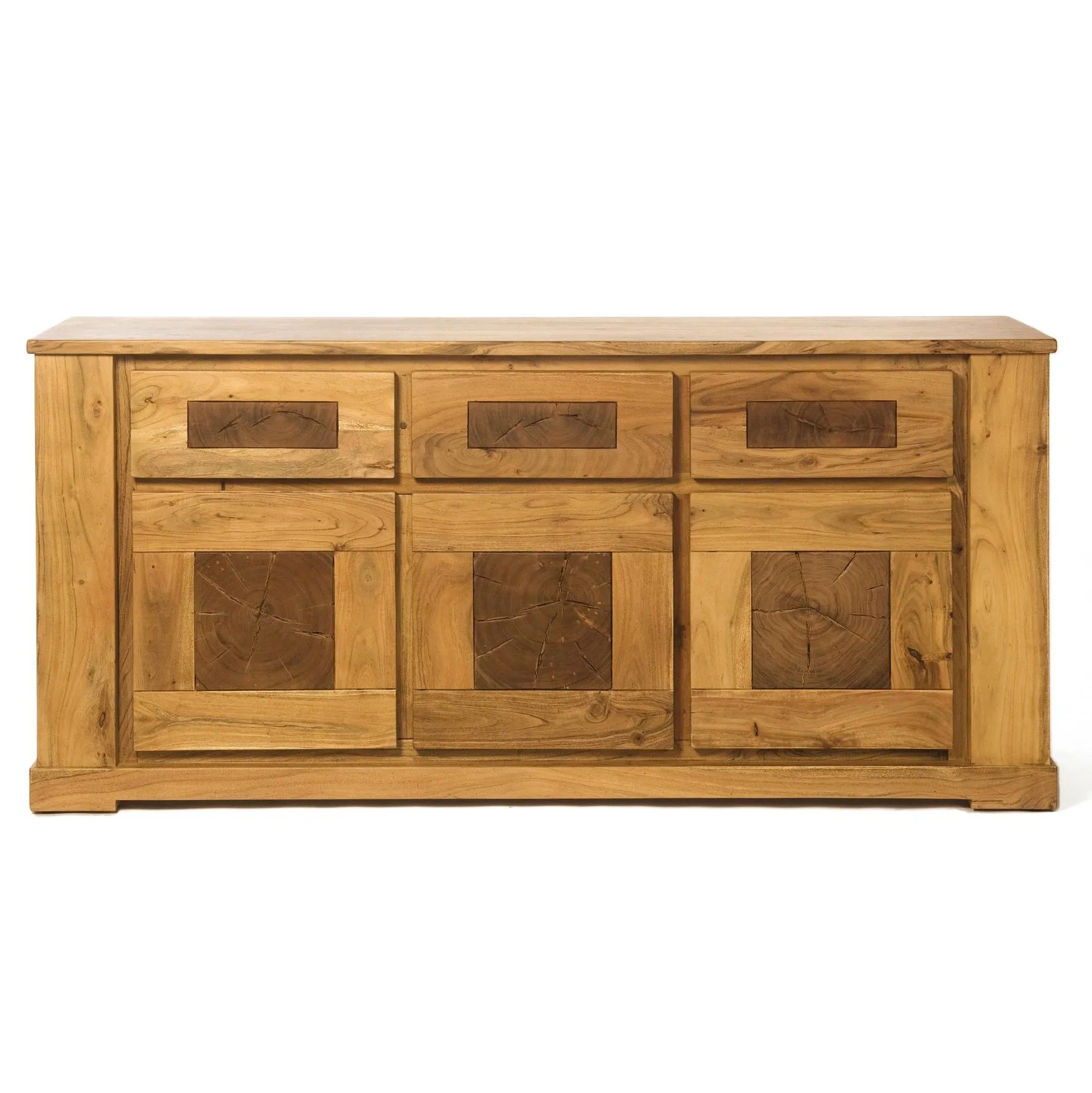 Sideboard 'Enzo', hellbraun, T 45 cm, B 183 cm, H 88 cm