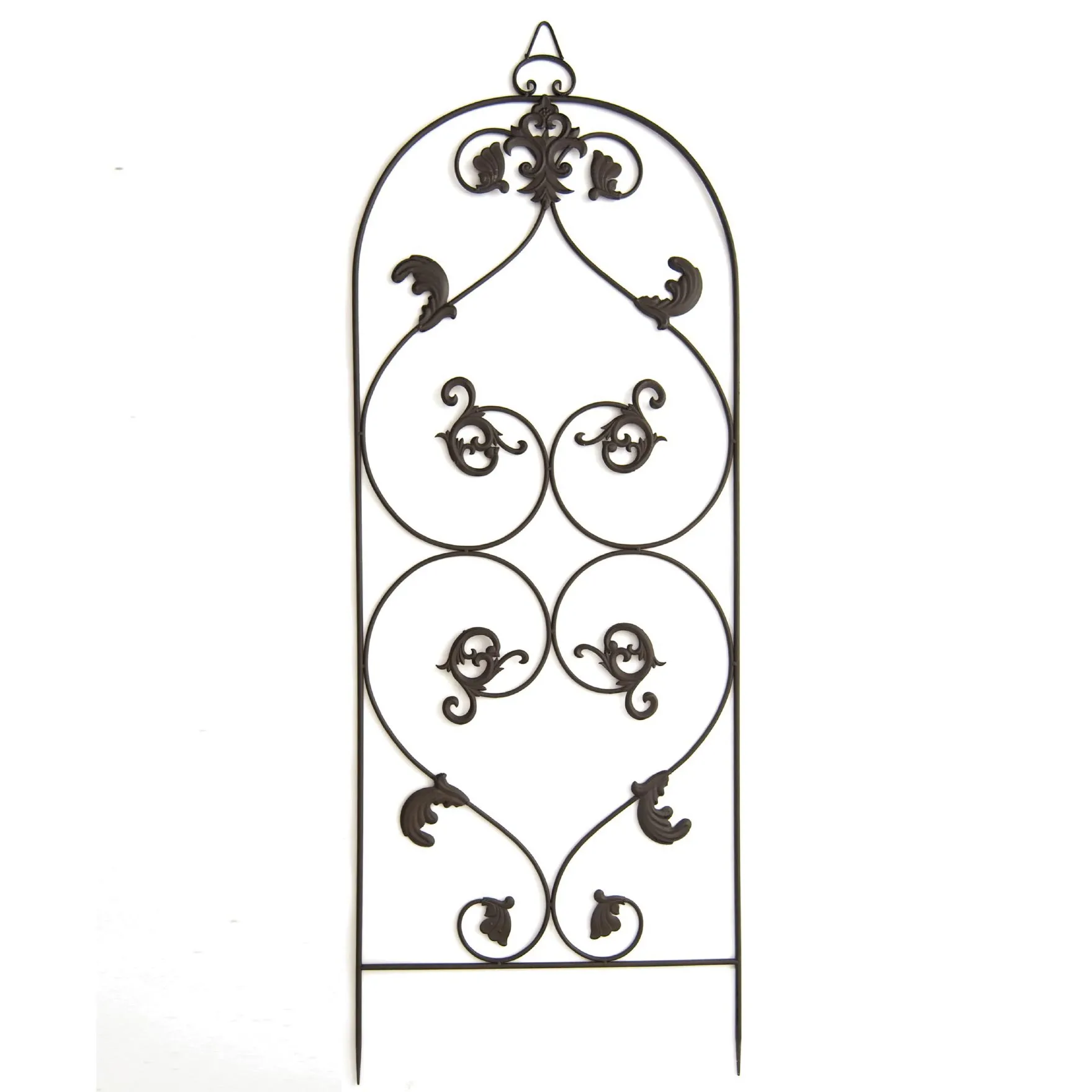 Rankgitter 'Grand Coeur', schwarz, H 170 cm, B 64 cm