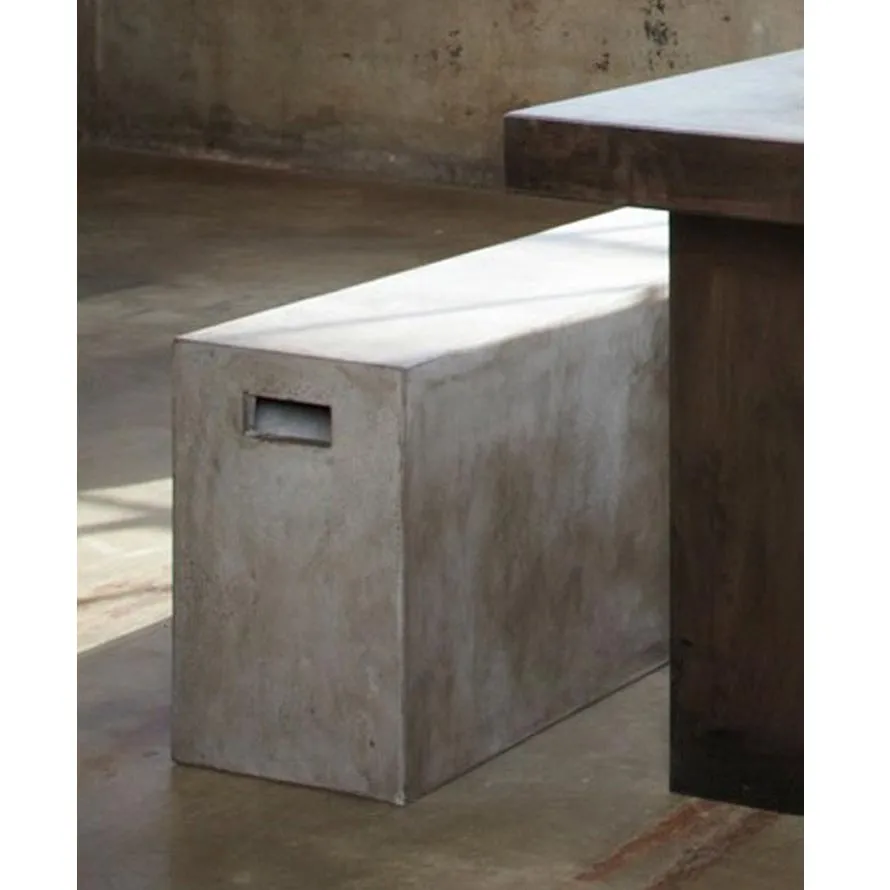 Bank 'Tribeca', grau, H 47 cm, B 160 cm, T 35 cm