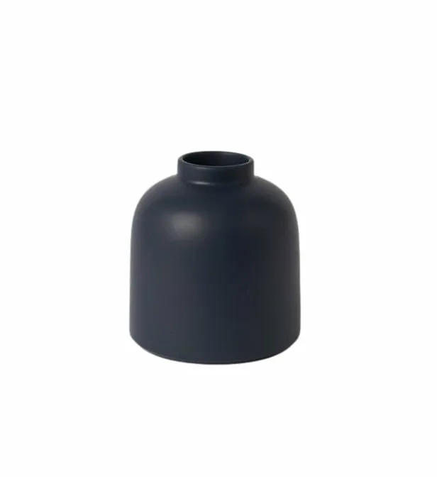Raawii Vase Omar Dunkelblau Vase Blumenvase Tischvase Steingutvase Steingut B-Ware