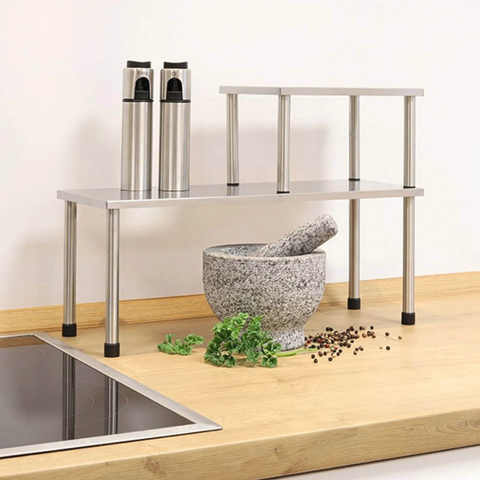 2tlg. Designer Küchenregal – Modern und praktisch