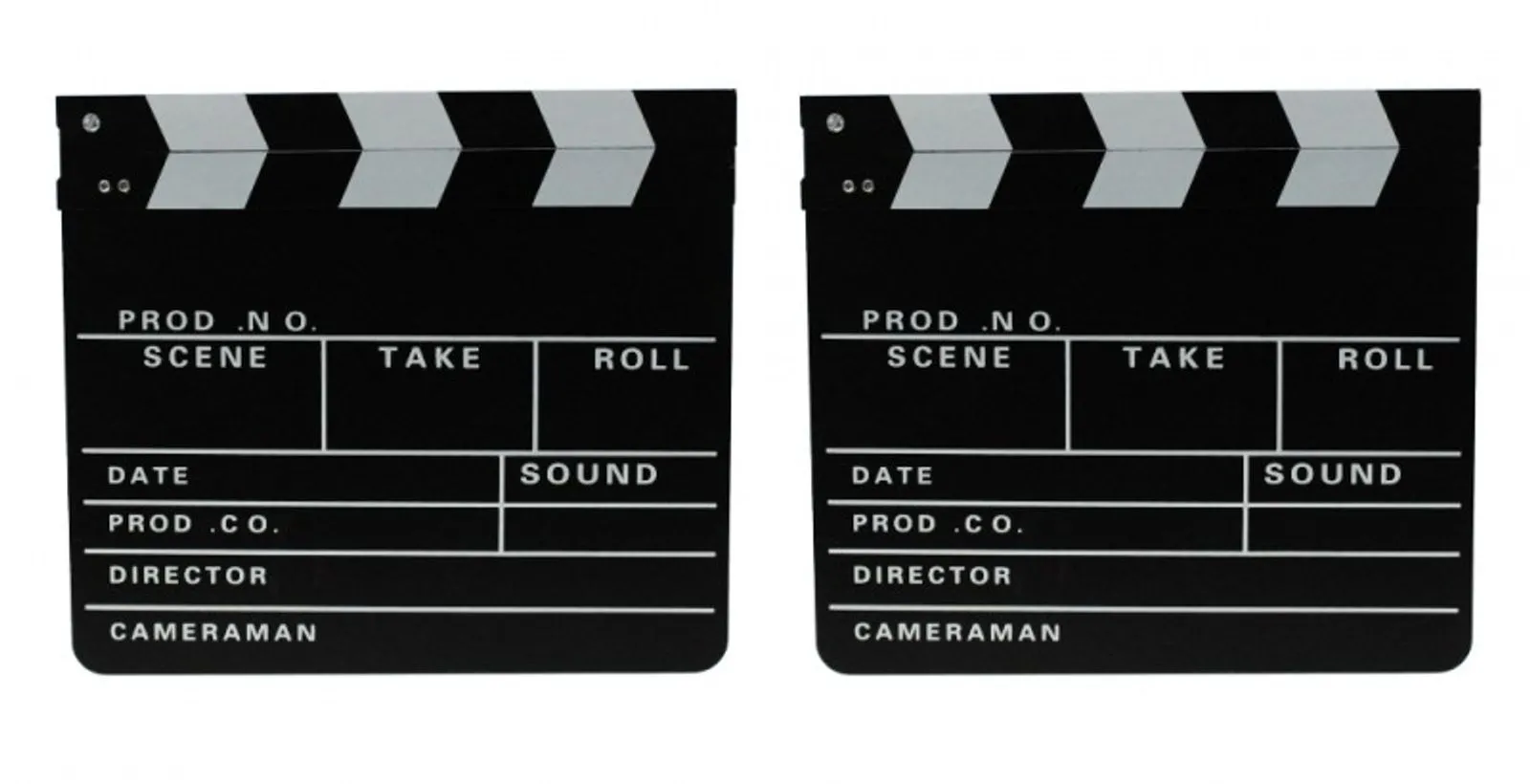 2x Filmklappe Regieklappe Regie Film Hollywood Klappe 30x26cm