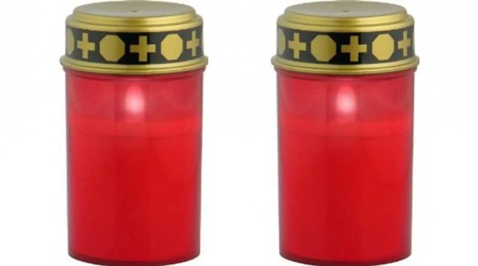 2x LED Grablicht Grabkerze Grableuchte Grablichter Grabschmuck Licht