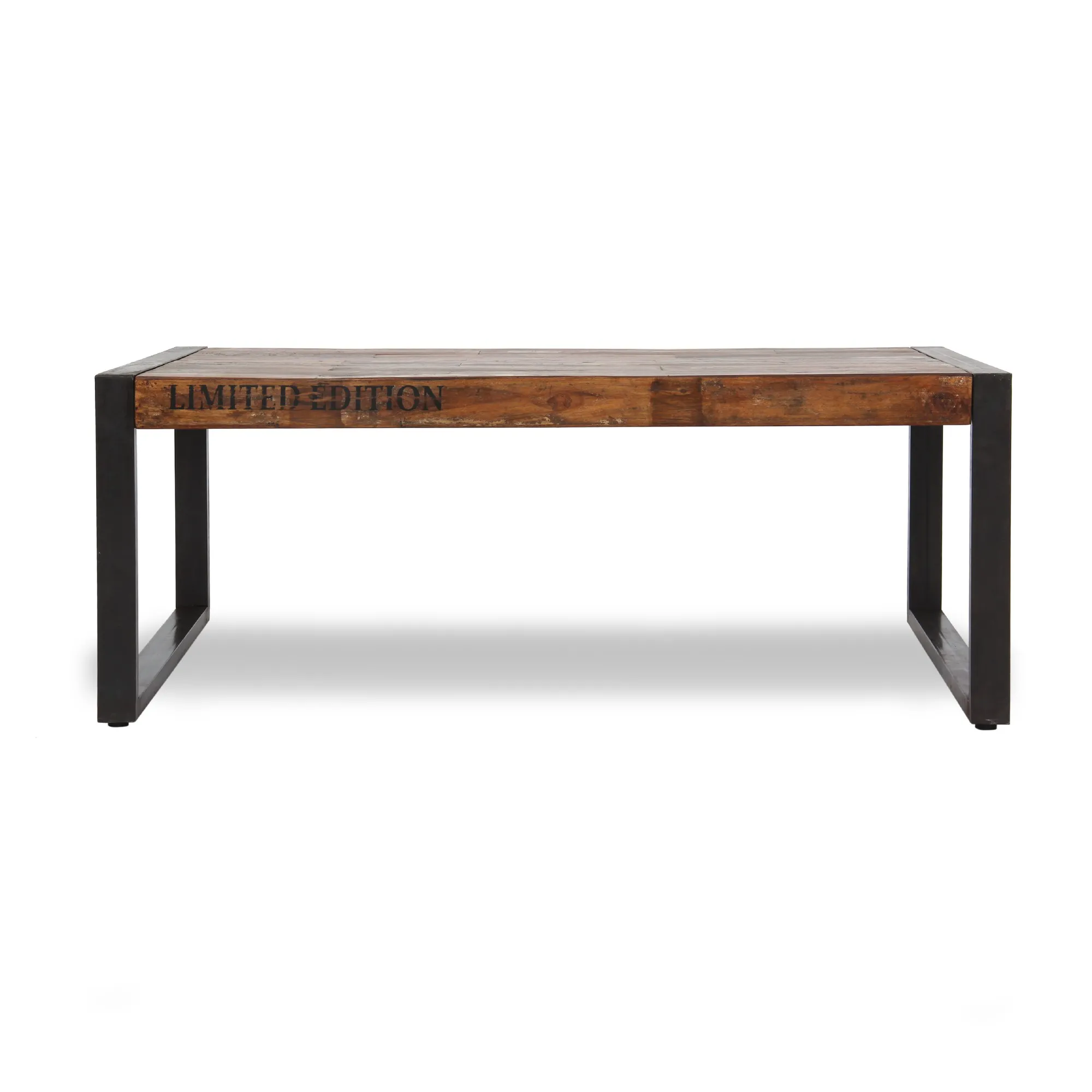 Tisch 'Halifax', braun, schwarz, Restfarbe, T 70 cm, B 120 cm, H 45 cm