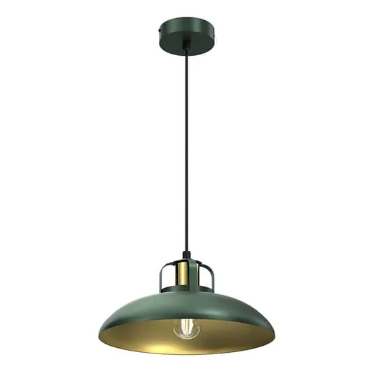 Euluna Pendelleuchte Felix Deckenlampe Hängeleuchte Lampe E27 Grün Gold 1 F732 B-Ware