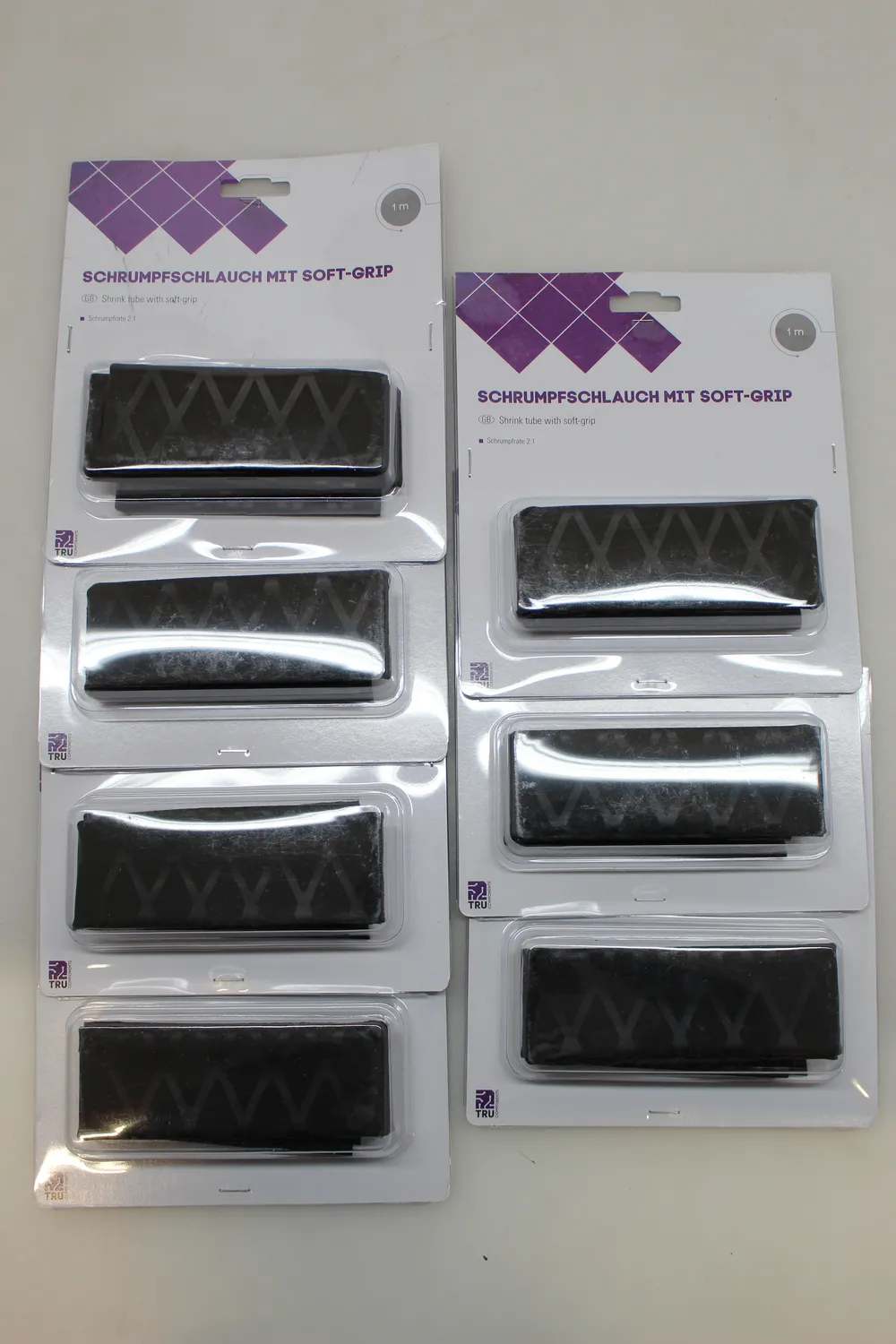 TRU COMPONENTS 1570905 Schrumpfschlauch ohne Kleber Schwarz 28 mm  11 STÜCK