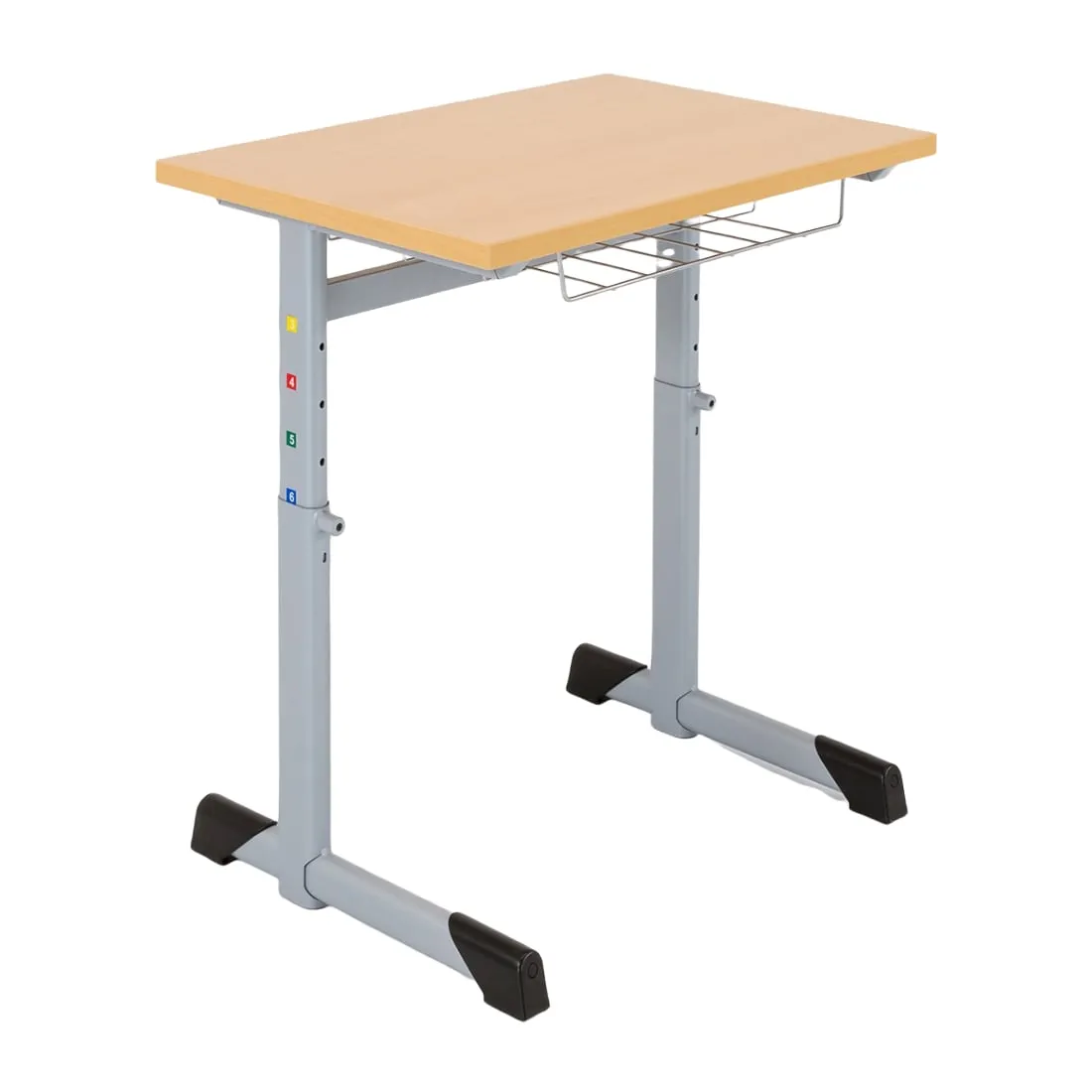 Sponeta Höhenverstellbarer Einer-Schülertisch, Kufentisch