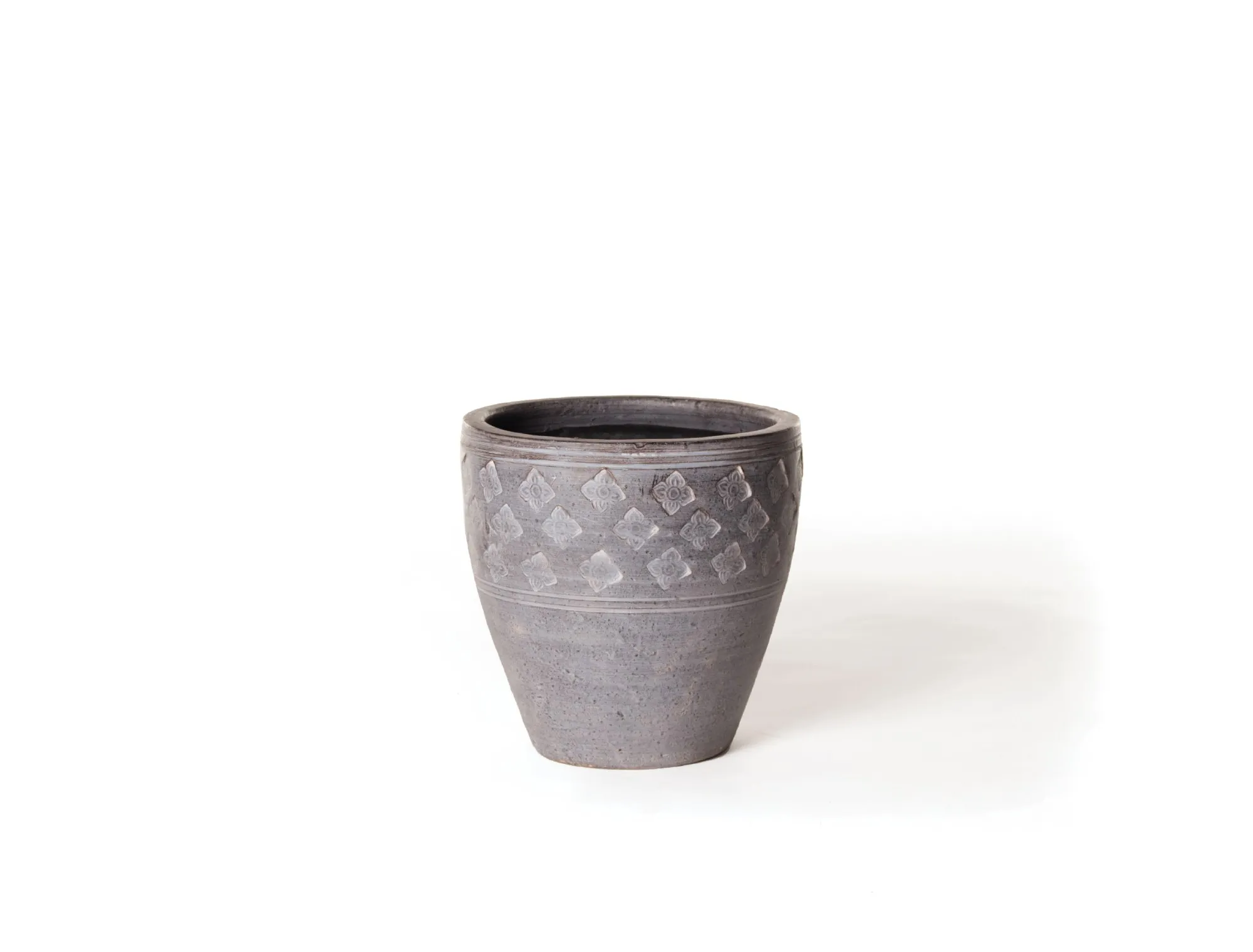 hoher Übertopf M, grau, Ø 28 cm, H 28 cm