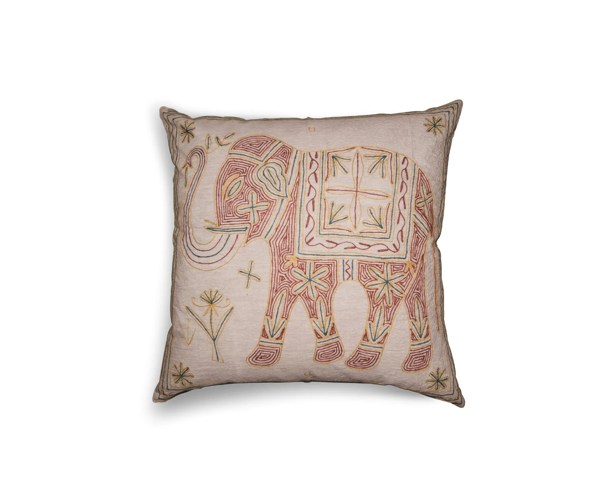 Kissenhülle 'Elefant', pink, L 60 cm, B 60 cm