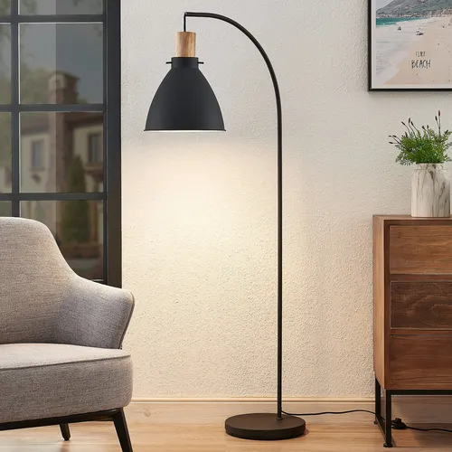 Lindby Trebale Stehleuchte Stehlampe Lampe Wohnzimmerlampe Leuchte Schwarz Ho191 B-Ware
