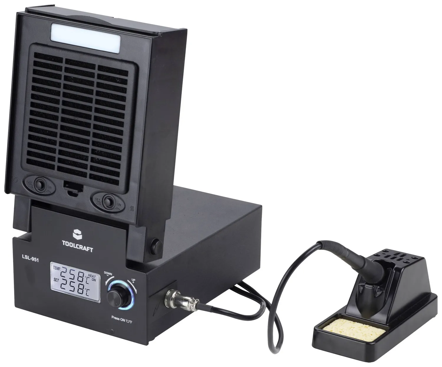 TOOLCRAFT Lötstation Entlötstation Lötkolben Löten Ablageständer Kolben digital