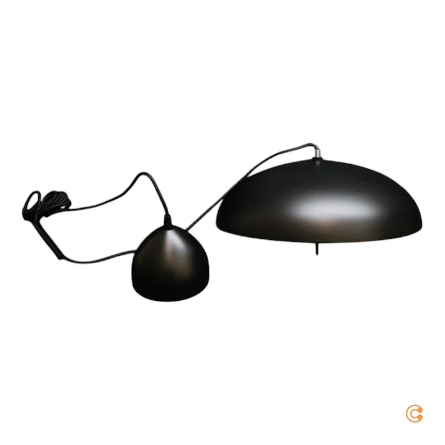 DFTP Nordlux Hängeleuchte Pendelleuchte Versale schwarz Metall 35 cm E27 2x40W