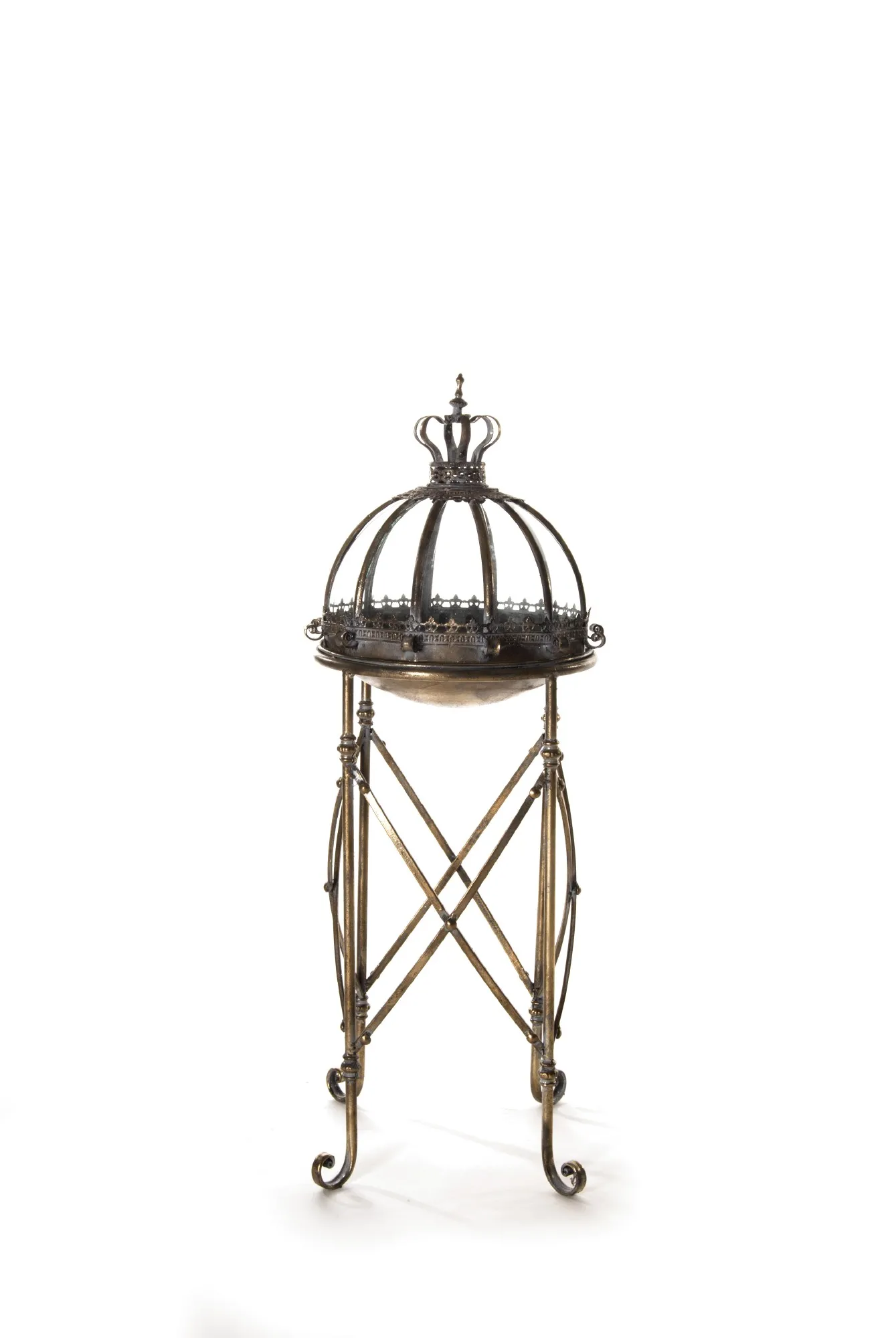 Pflanzenständer 'Vicky', messing, Ø 43 cm, H 93 cm