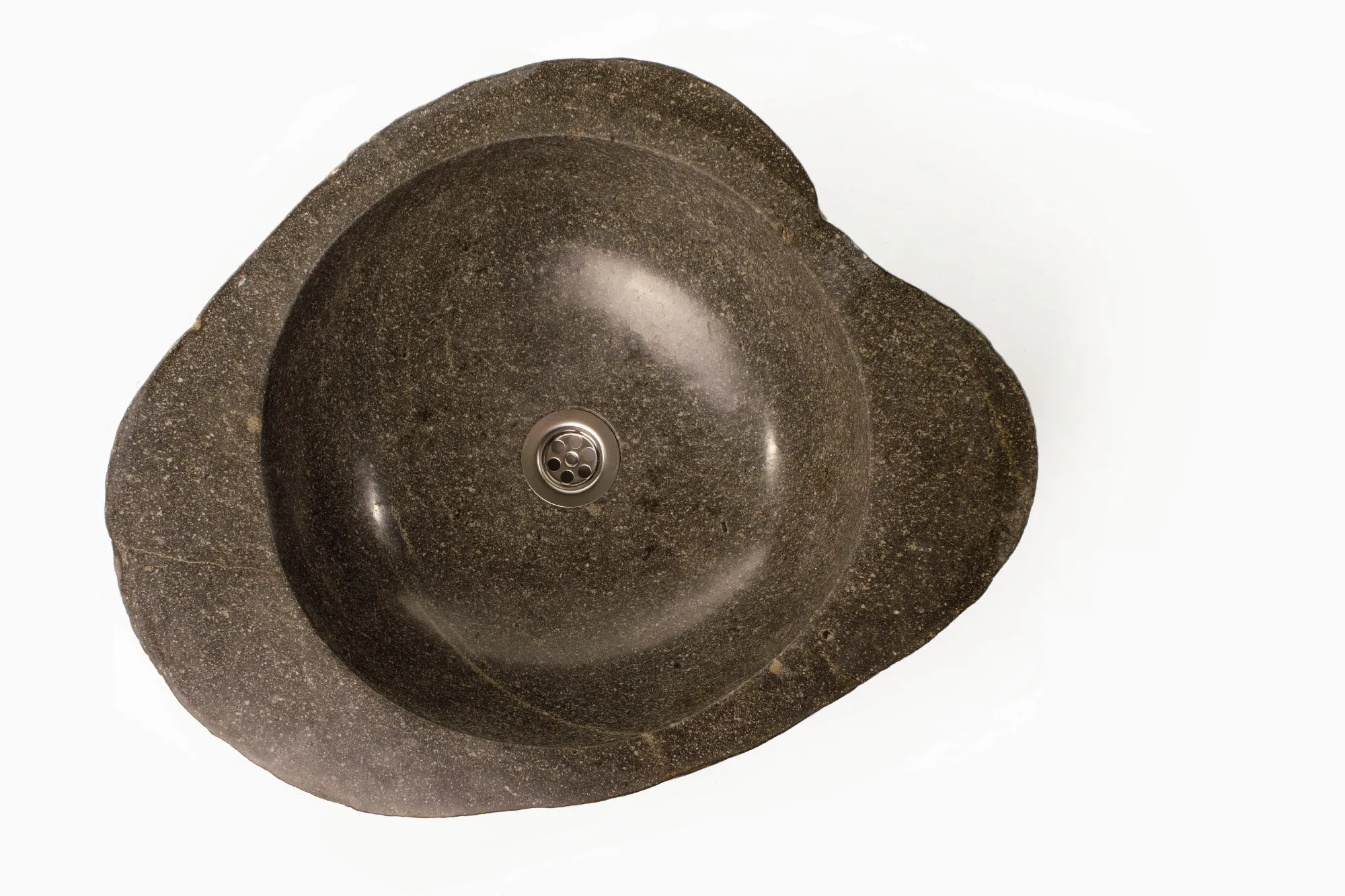 Natursteinwaschbecken, grau, Ø innen ca. 35 cm